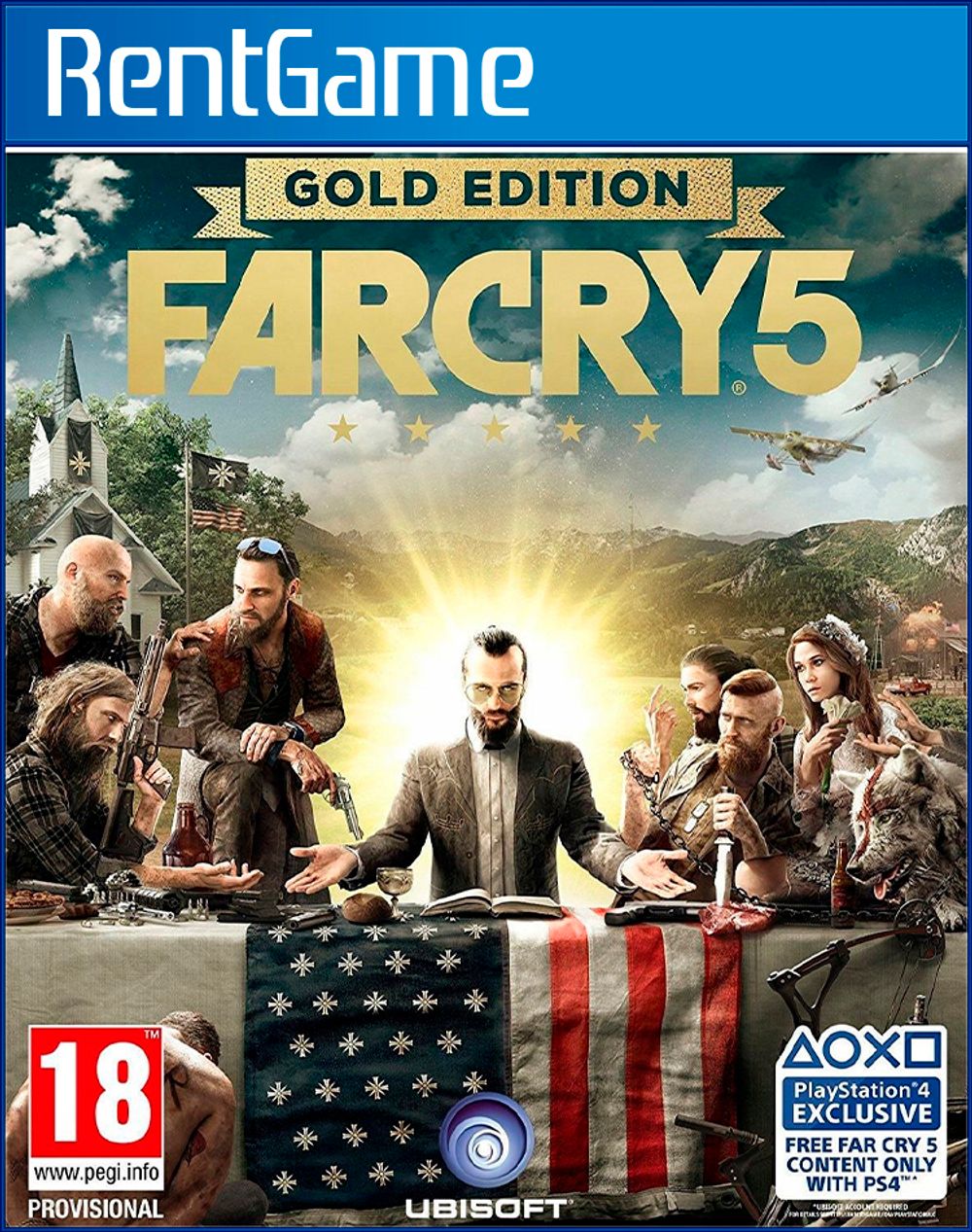 Аренда и прокат Far Cry 5 Gold Edition (Все DLC) для PS4 | PS5