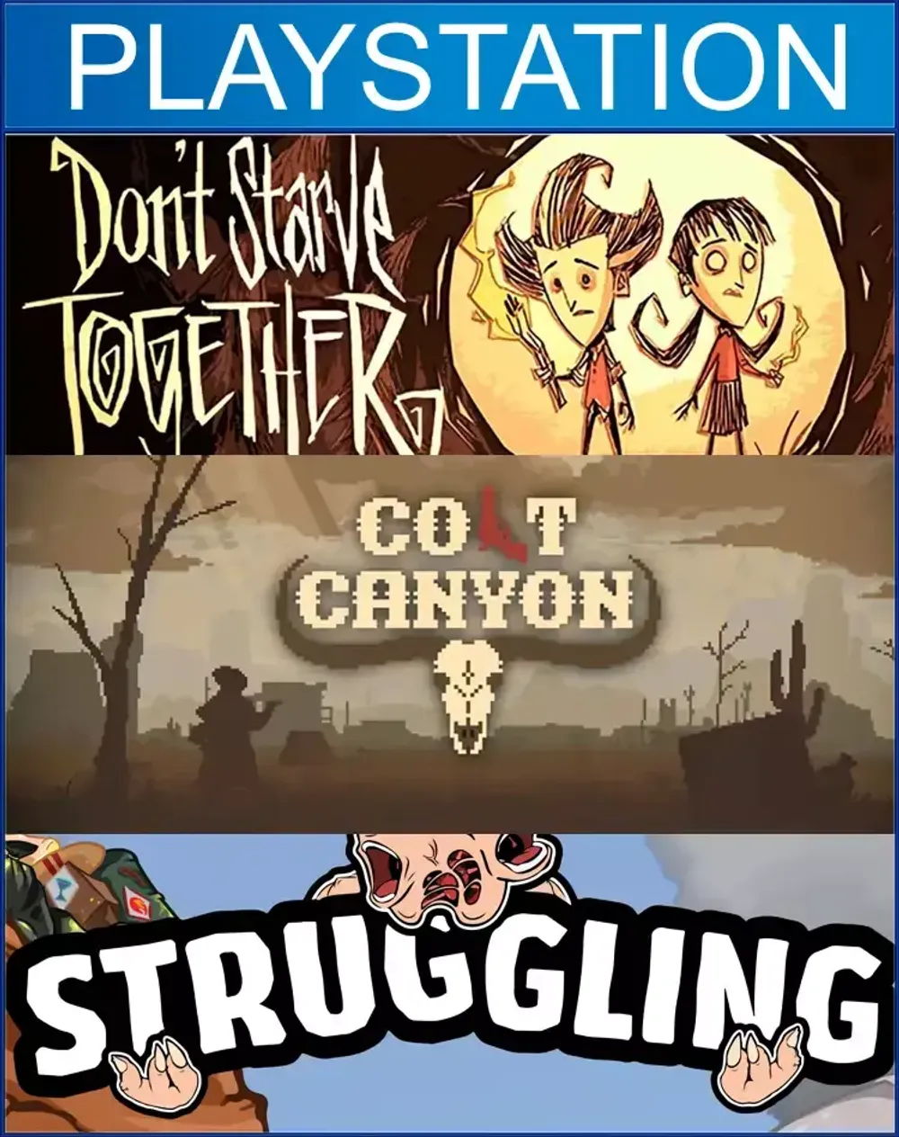 COOP bundle 18: Don't Starve Together: Console Edition + Colt Canyon + Struggling  PS4 | PS5