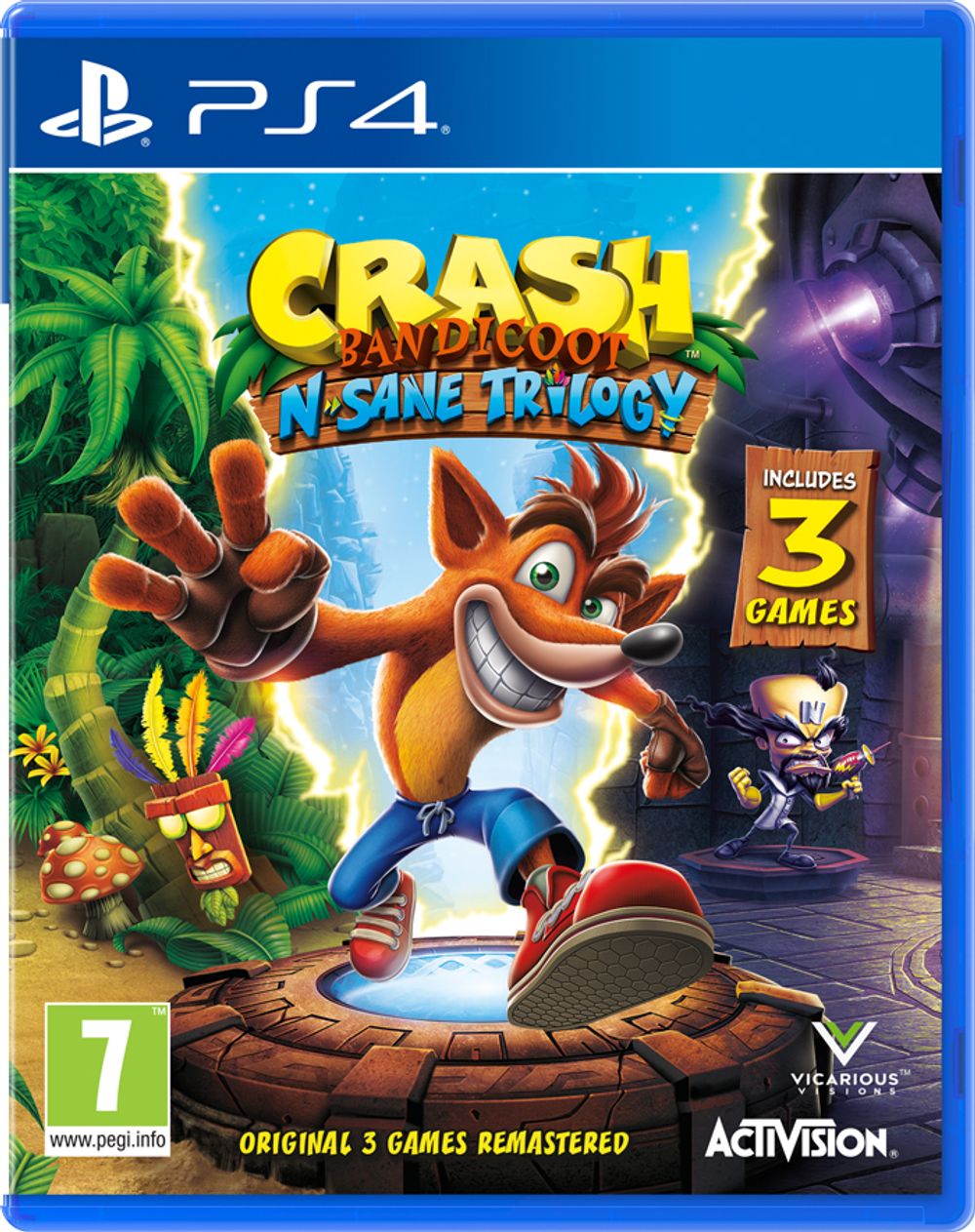 Аренда и прокат Crash Bandicoot N. Sane Trilogy для PS4